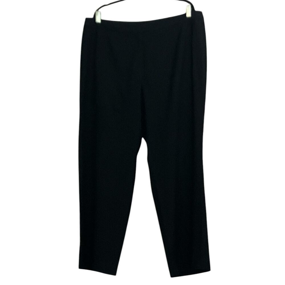Jones New York Collection Platinum Woman Stretch Dress Pants Black 16W